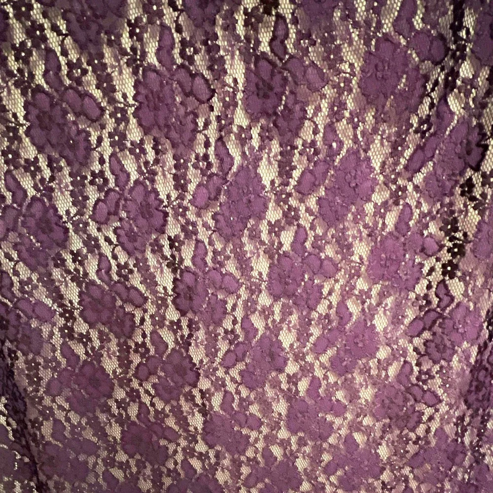 Purple Floral Lace Fabric Material Flowers & Plants 56